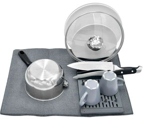 Scurgător de vase cu suport din microfibră