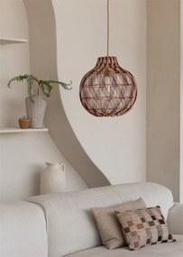 Lustra/Pendul Eco, Bambus, Mendoza natural/maro, S