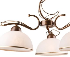 Candelabru pe tijă COBRA, 3x E27, 60W, 230V, bronz patinat