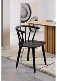 Scaun de dining negru Ida – Actona
