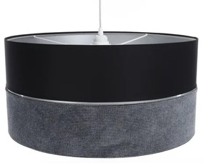 Lustră pe cablu TWIST 1xE27/60W/230V negru/gri/argintiu