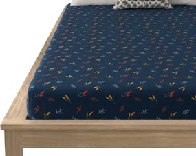 Cearsaf din microfibra LUNERIS albastru 90x200 cm