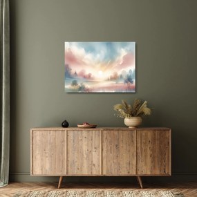 Tablou pe sticlă - Peisaj elegant (70x50 cm)