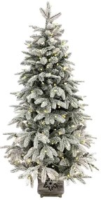 Brad artificial în ghiveci 3D Molid Arctic 150cm 250LED