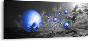 Tabloul bilelor albastru închis (120x50 cm)
