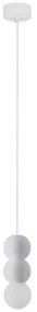 Pendul design decorativ ZERO alb/opal