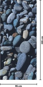 Fototapet pentru usă - Pietricele de plajă (95x205cm)