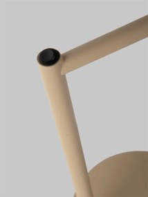 Lampa birou din metal bej cu brat articulat Bilbao