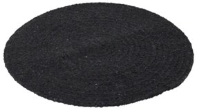 Placemat D 38 cm, bumbac, negru