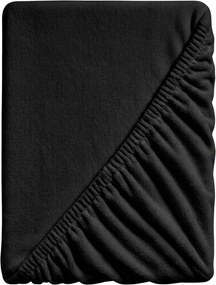 Cearsaf Cocolino microplus cu elastic SOFT 90x200 cm negru