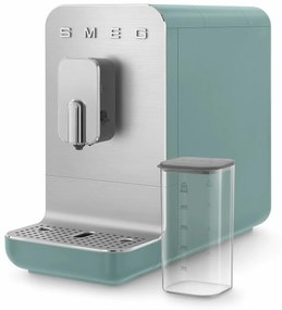 SMEG Aparat automat de cafea BCC13 pentru cappuccino 19 batoane cu dozator de lapte, 1,4l, verde smarald - Smeg
