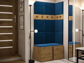 Mobilier hol Tovenaz I (Stejar artisan + albastru) . 1104748