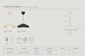 Lustra, Pendul Design Modern Minimalist, Metal, Latif negru