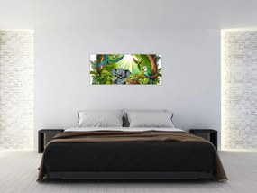 Tablou - Animăluțe vesele (120x50 cm)