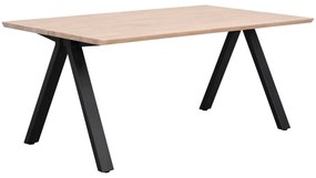 Masă de dining extensibilă cu blat din lemn de stejar 170x100 cm Carradale - Rowico