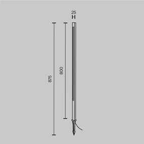 Stalp LED cu tarus iluminat exterior IP65 Pole 80cm