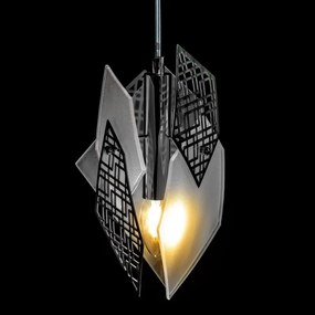Lustra cu 3 pendule moderna design LUX realizata manual POLYGON