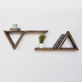 SET 2x raft de perete din molid