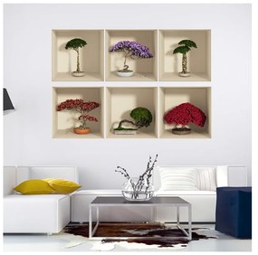 Set 6 autocolante de perete cu efect 3D Fanastick Home