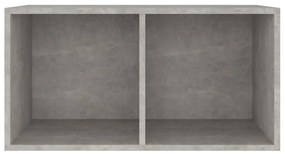Cutie de depozitare viniluri, gri, 71x34x36 cm, lemn compozit