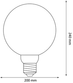Bec LED DECO VINTAGE G200 E27/4W/230V 1800K