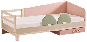 Pat 90x200 cm pentru copii ,   Design modern, colectia Nordic