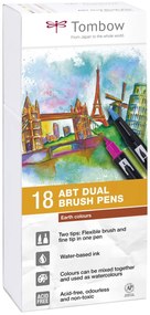 Set Tombow Creativ ABT Dual Brush Pen 18 culori