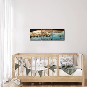 Tablou - Lac Guichard (cu ceas) (90x30 cm)