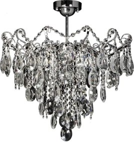 Candelabru din cristal pe tijă 6xE27/60W/230V
