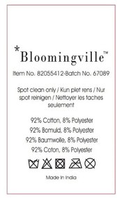 Covor alb-gri din bumbac 90x150 cm Katie – Bloomingville