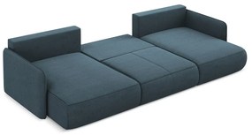 Colțar albastru extensibil/cu spațiu de depozitare Nanea – Makamii