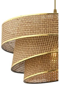 COUPER Pendul pe cablu, 1xE27/60W/230V, maro/auriu