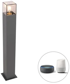 Lampă de exterior inteligentă cu picior antracit 70 cm inclusiv Wifi P45 - Denmark