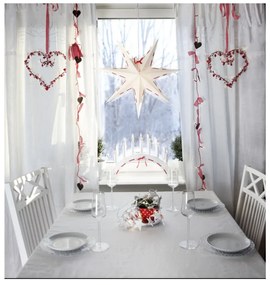 Decorațiune luminoasă pentru Crăciun Star Trading Vira, Ø 60 cm, alb