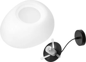 BRILAGI - Lustră suspendată pe cablu PEBBLES 1xE27/40W/230V, diam. 40 cm, neagră