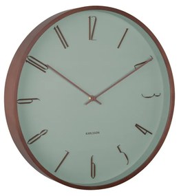 Karlsson 6014GR ceas de perete design verde,diametru  40 cm