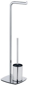 Perie toaleta cu suport hartie igienica, cromat, IRIA, WENKO