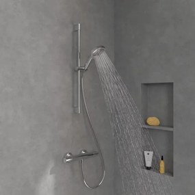 Set de dus cu bara 70 cm Villeroy&Boch Verve crom lucios si para cu 3 functii