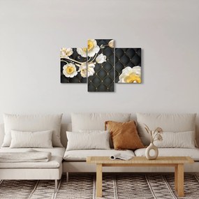 Tablou - Imagine cu flori de trandafir alb (90x60 cm)