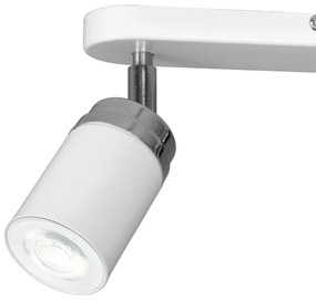 Spot RENO 2xGU10/60W/230V alb/crom