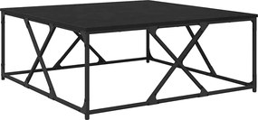 vidaXL Masă de cafea Stejar Negru 100 x 100 x 40 cm Lemn compozit