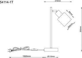 Lampa de masa stil minimalist TRENT