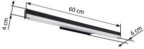 Aplica LED de perete moderna SALLO alba