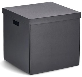 Cutie depozitare cu capac, carton reciclat, 33,5 x 33 x 32 cm