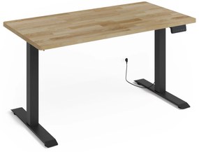 Masă PC electrică Natura 140 (Stejar + Negru). Promo -7%. 1124885