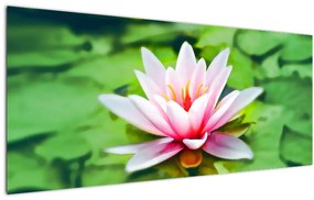 Tablou - Nuferi pe apă (120x50 cm)