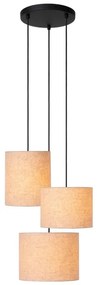 Lustră pe cablu Lucide 45409/13/38 MAYA 3xE27/40W/230V crem