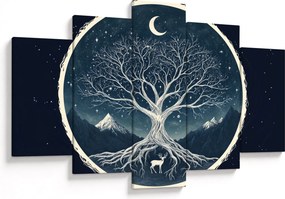 Tablou – Arbore magic cu cerb II. (150x105 cm)