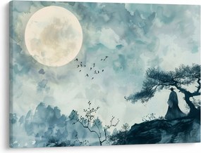 Tablou - Pictură cu lună plină (70x50 cm)