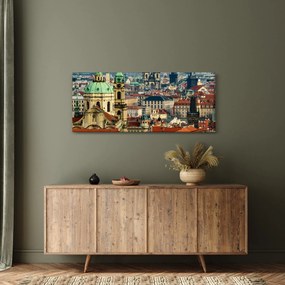 Tablou - Panorama din Praga (120x50 cm)